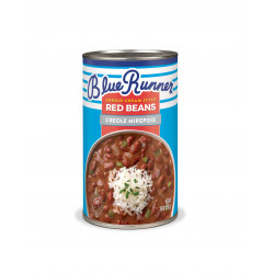 Authentic Cajun Flavor with Blue Runner Creole Cream Style Red Beans with Mirepoix - 26oz Can